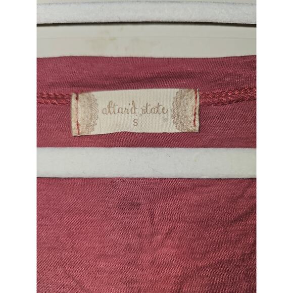 Altar'd State Women's Shirt Top Tiered Ruffled Size Small (317) - Picture 2 of 4